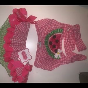 Mud Pie Bathing suit Watermelon 2t/3t